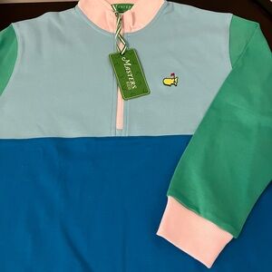 Masters Kids Green and Blue Tag Pullover